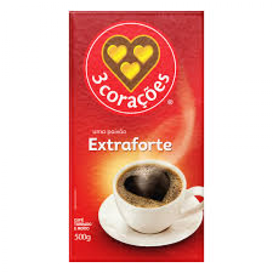 CAFE 3 CORACOES EXTRA FORTE VACUO 500G