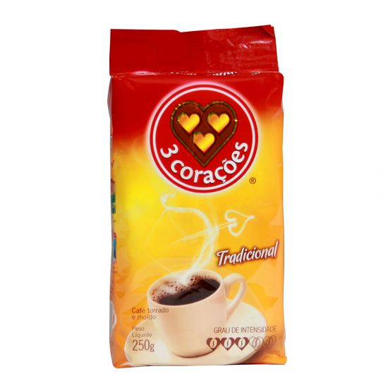 CAFE 3 CORACOES TRADICIONAL PACK 250G