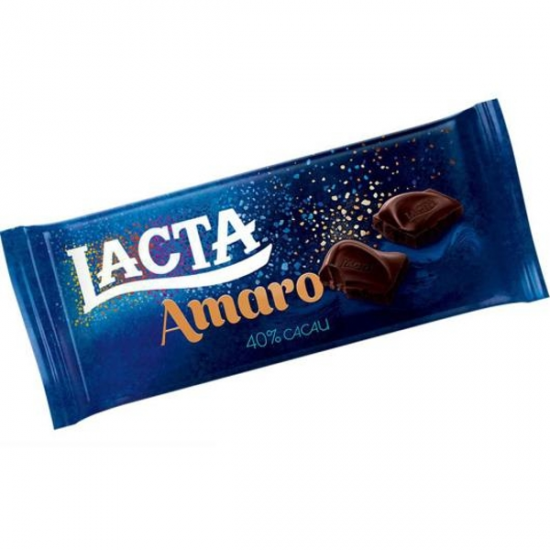 CHOCOLATE  LACTA 90GR AMARO