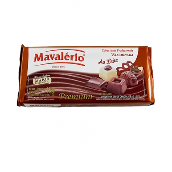 COBERTURA MAVALERIO PREMIUM SABOR CHOCOLATE AO LEITE 1,01KG