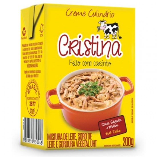 Creme culinário Cristina 200g 