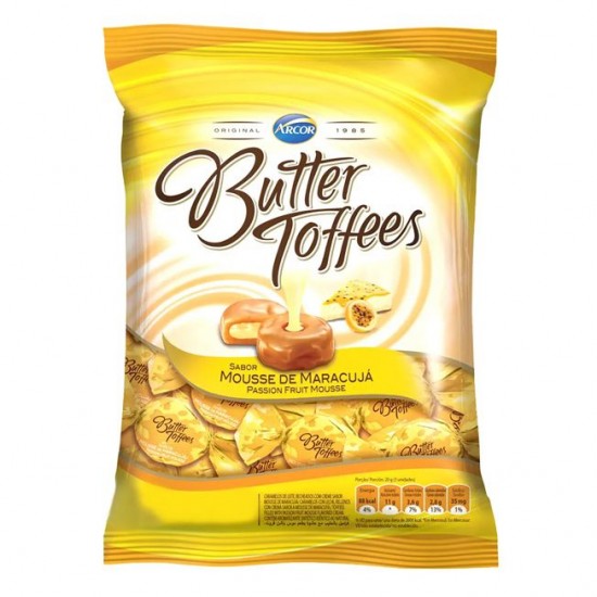 BALA BUTTER TOFFEES MOUSSE MARACUJA 500G