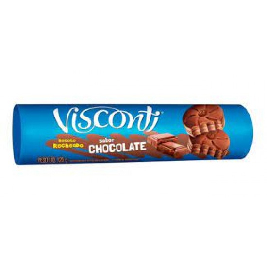 BISCOITO VISCONTI RECHEADO CHOCOLATE  125 G