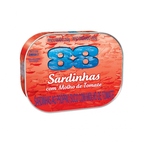 SARDINHA 88 TOMATE 250G