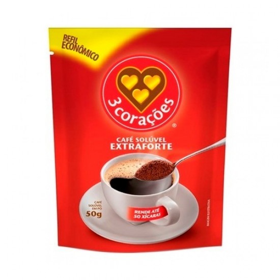 CAFE SOLUVEL 3 CORACOES EXTRAFORTE 50G