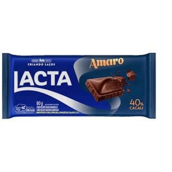 CHOCOLATE  LACTA 80G AMARO