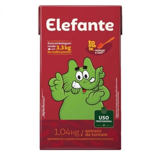 EXTRATO DE TOMATE ELEFANTE TP 1,04KG